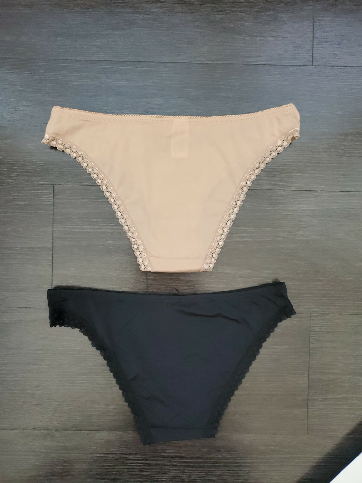 Hers by Herman 2pc High Cut Lace Pantie Set Beige/Black White/Gray Red/Fuchsia