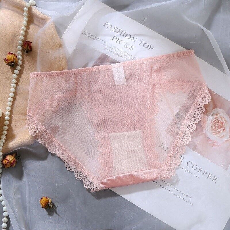 1/5 Pack Lot Womens Sexy Lace Sheer French Style Panties Underwear Knicker Brief