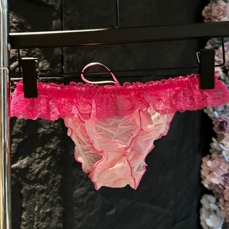4PCS/LOT Womens Sheer Lace Panties Briefs Cheeky Micro Underwear Lingeries