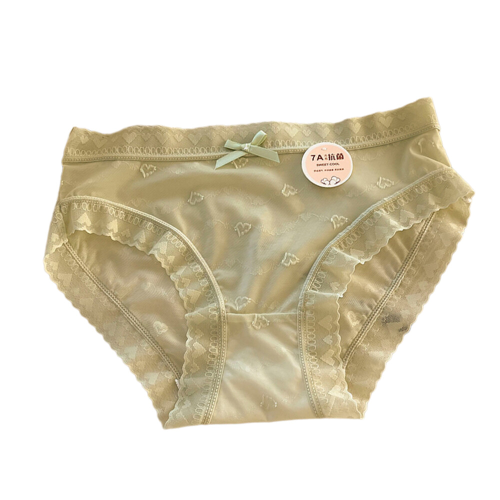 New Female Lace Flower Lingerie Women Thong Ice Silk Panties Traceless Panties