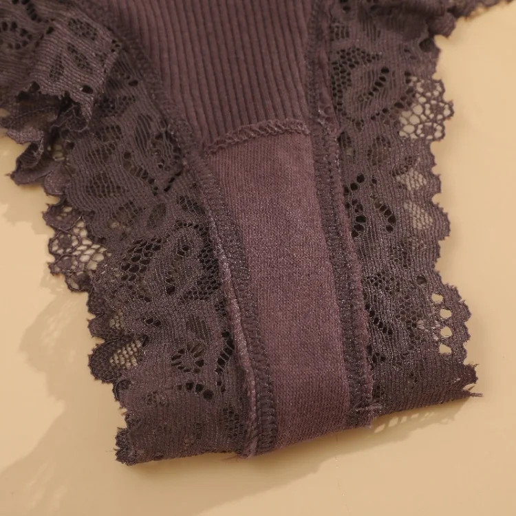 Cotton Panties Lace Low Rise Bikini Breathable Women’s Underwear 11 Pcs