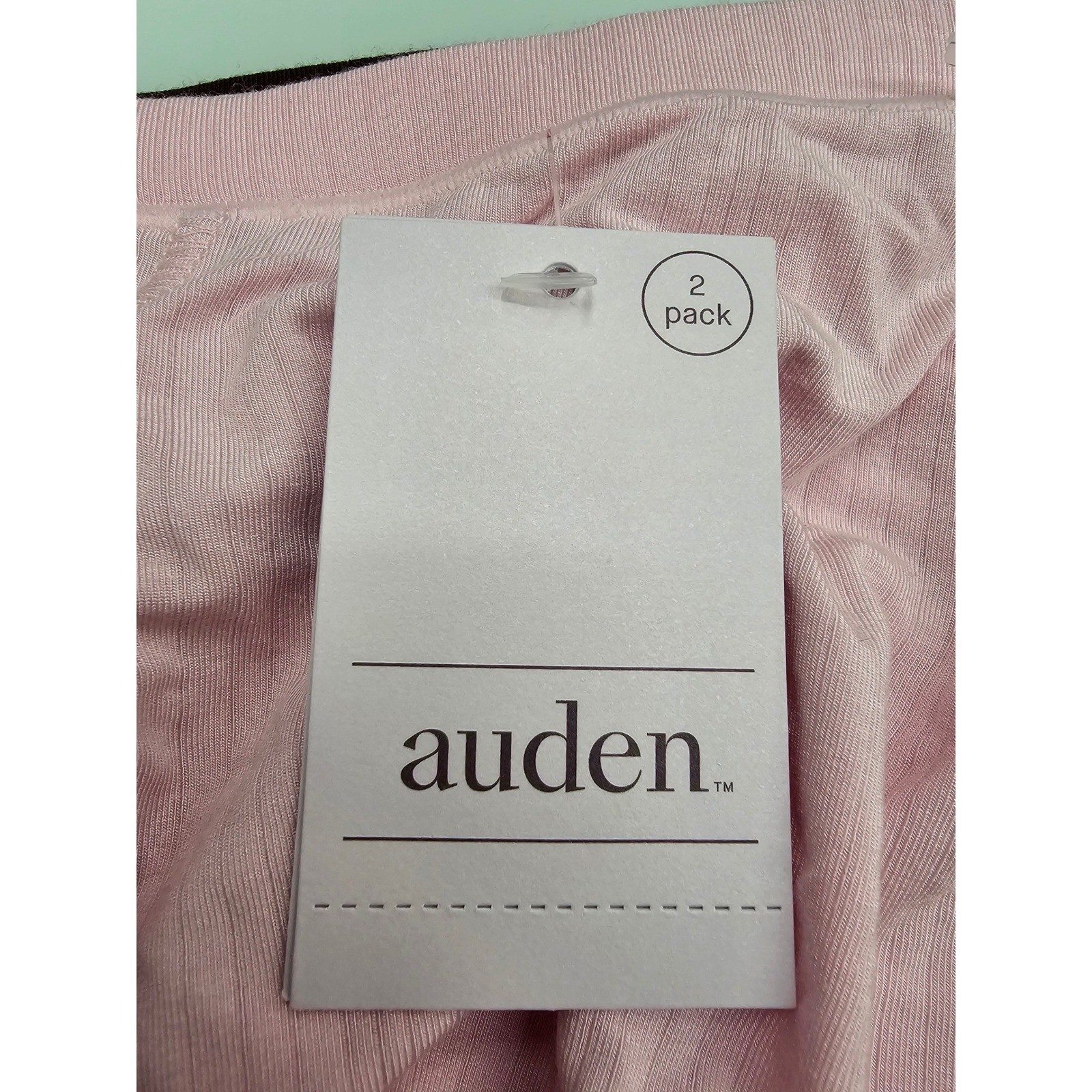 Auden Modal Blend Boyshorts 2 Pack Pink Brown Ribbed Panties XS 022100775