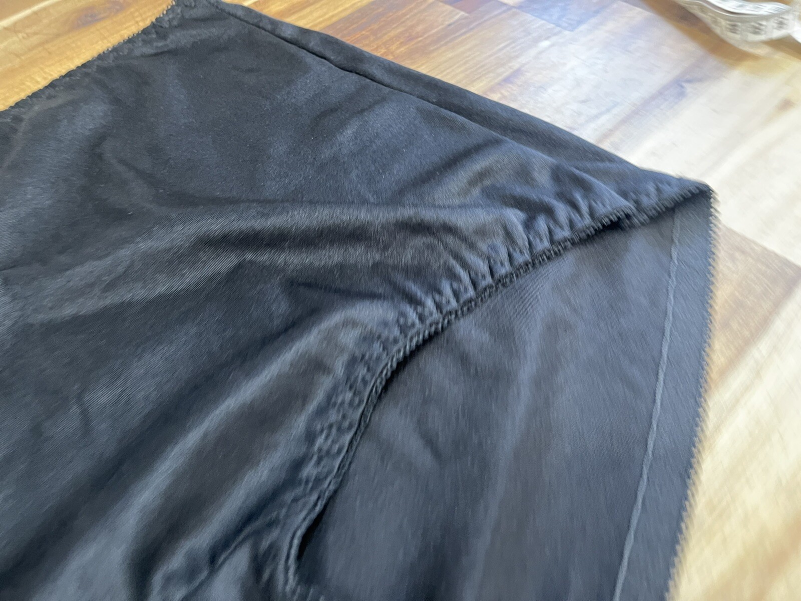 ✅Vtg ✅Nylon Panties ✅Granny High Waisted ✅Cotton Crotch ✅Black ✅Sz 36 ✅Silky