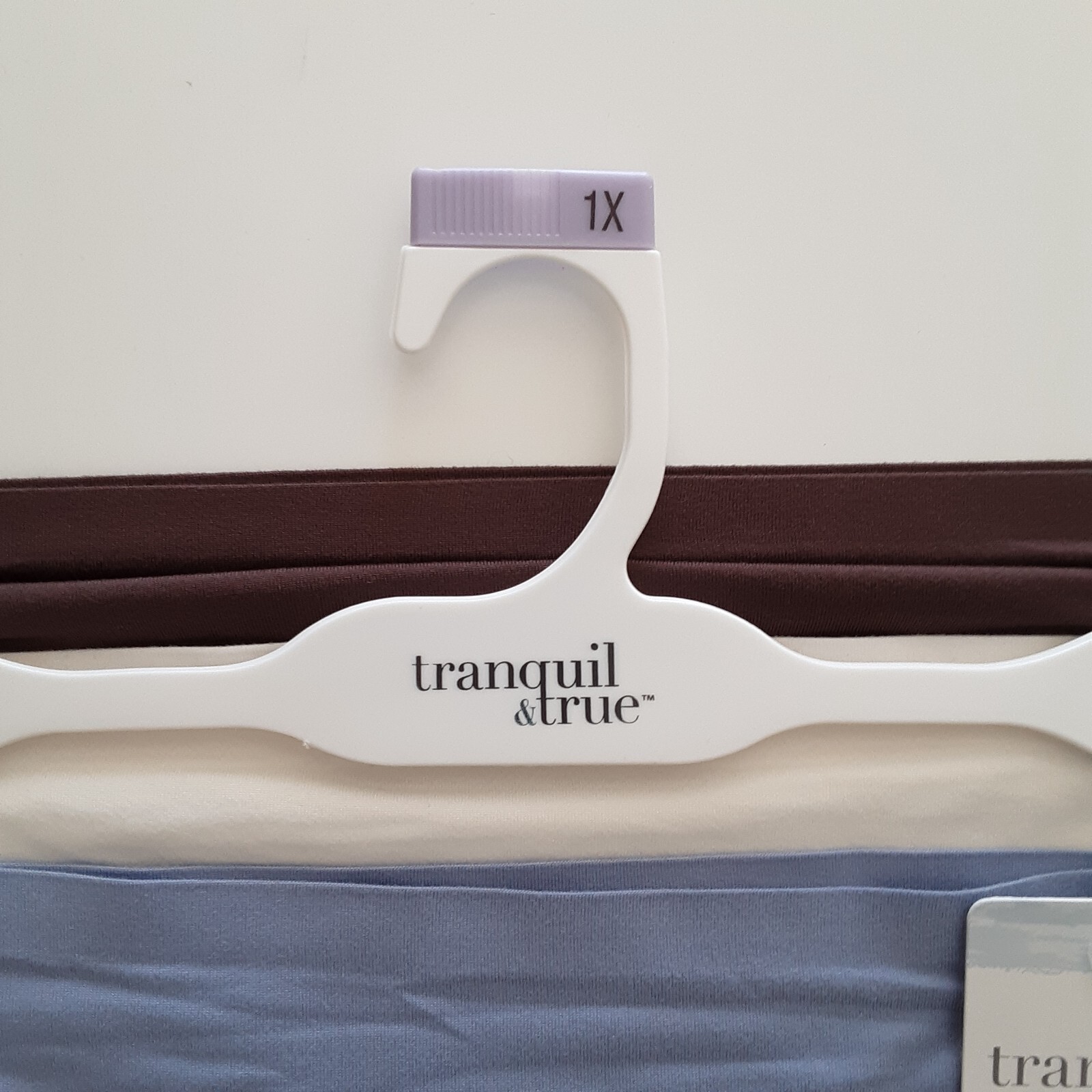 Tranquil & True Womens Size 1X Bikini Underwear Microfiber Purple Ivory 3 Pack