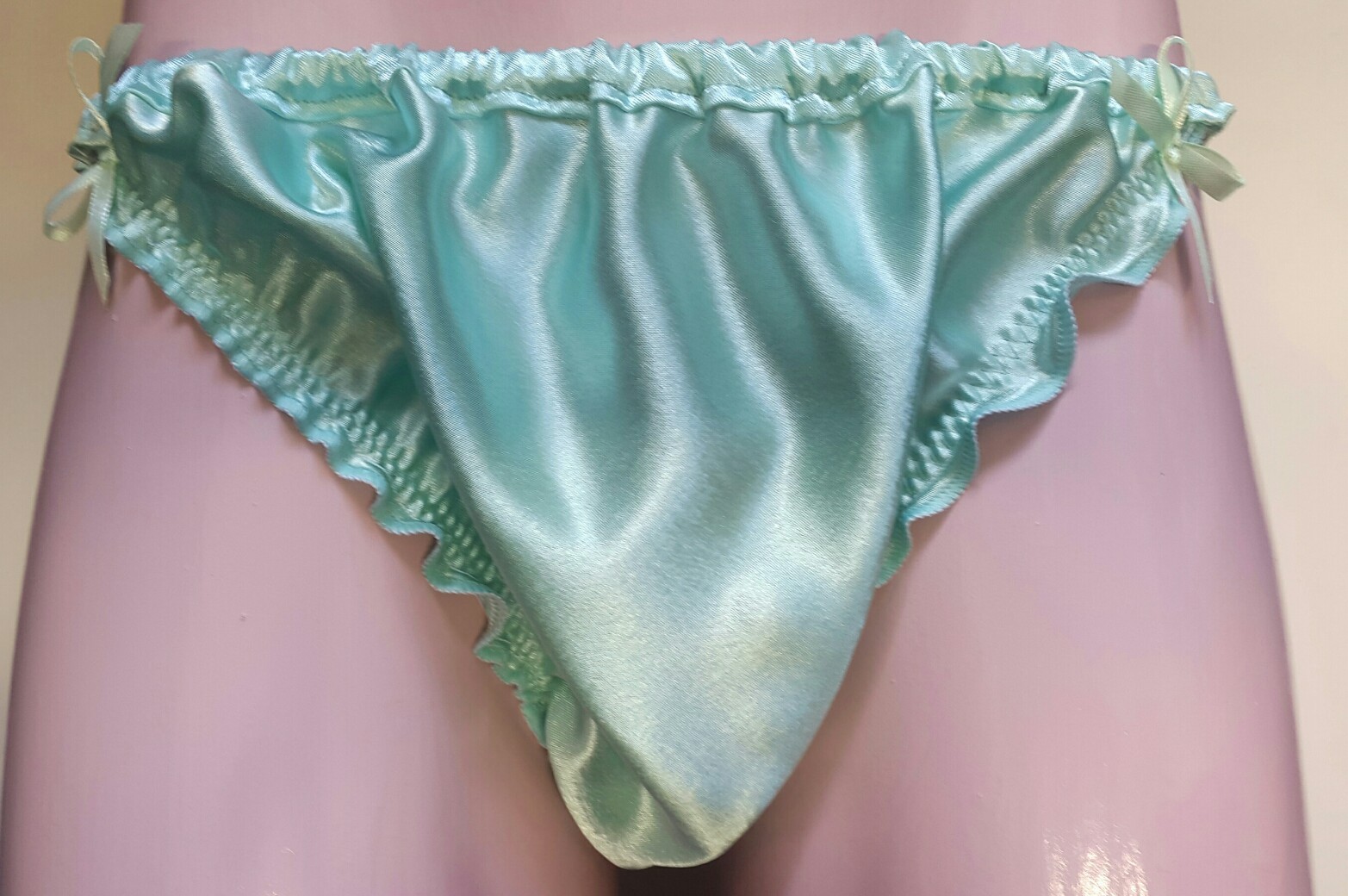 🌸MADE TO ORDER* SATIN Tanga style “SISSY “Knickers any size..any colour🌸