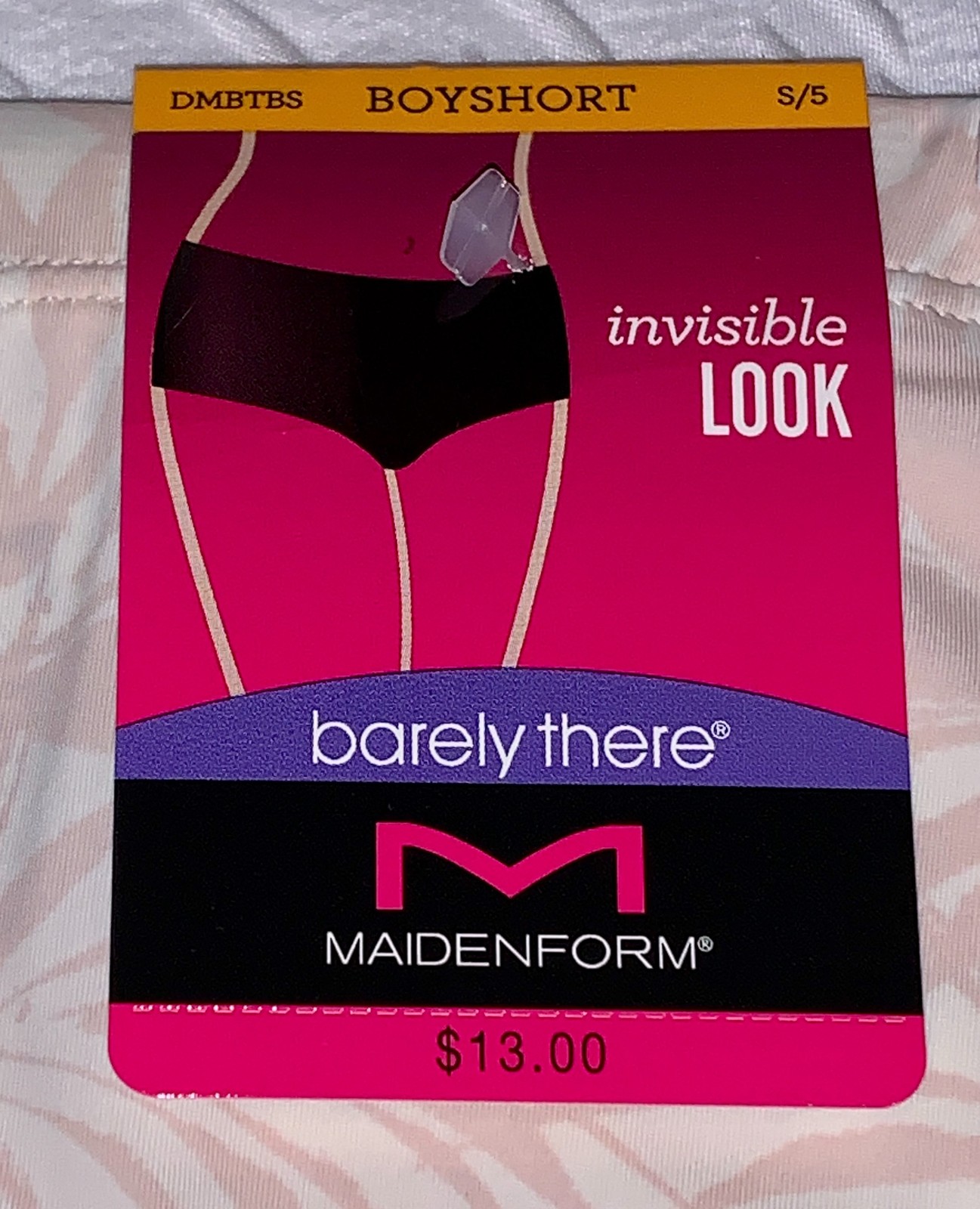 MAIDENFORM Barely There Nude Invisible Boyshort Panty Womens S M L 7 XL 8 2XL 9