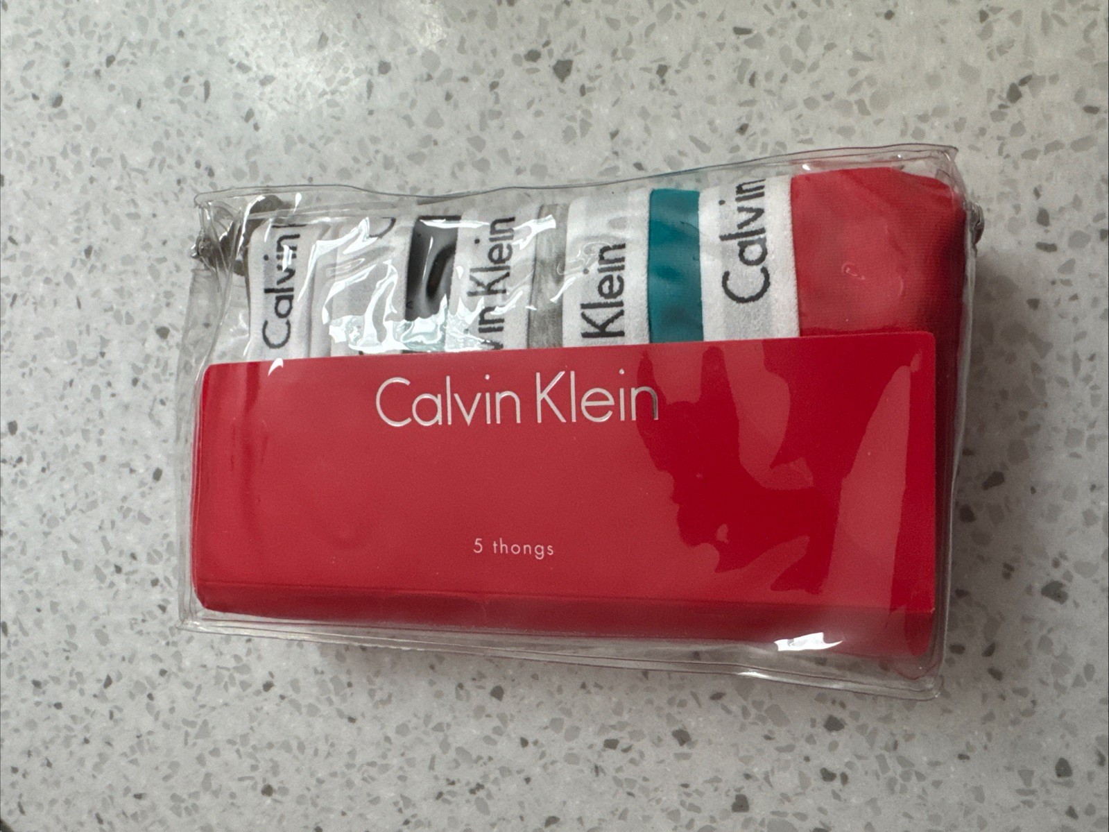 5 Pack Multi Colored Women’s Calvin Klein Carousel Thongs – Sexy – Medium