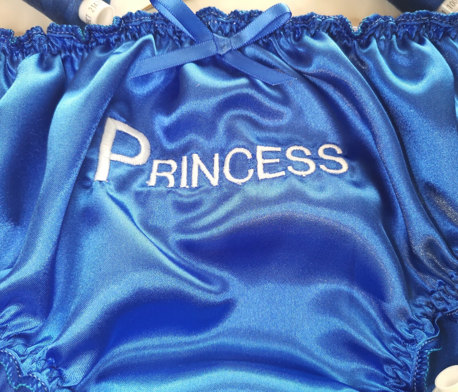 🌸MADE TO ORDER* Personalised EMBROIDERED “SATIN SISSY” Knickers any colour🌸