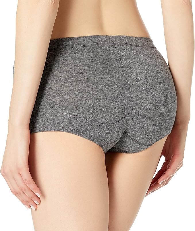 Maidenform Cotton Boyshort Charcoal Heather Size M L103014