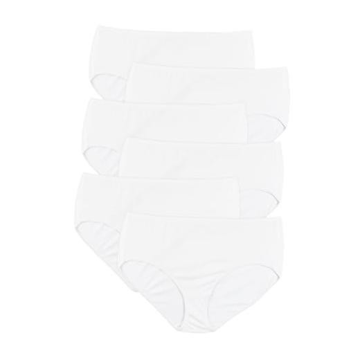 Women’s Jms Women’s Cool Comfort Cotton Brief 6-pack 11 White