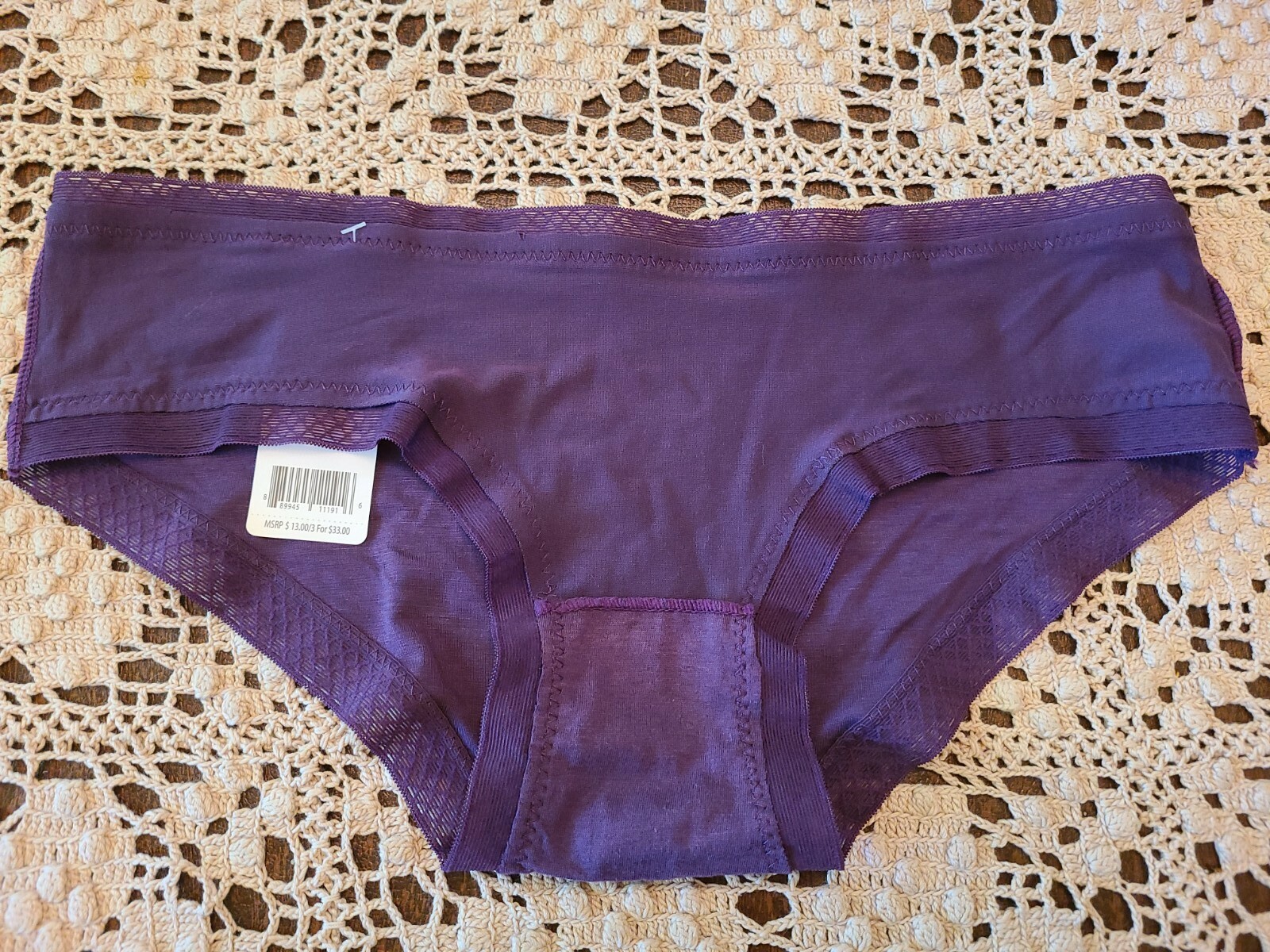 Small HONEYDEW Intimates SLINKY RILEY Purple Hipster Panty 49410 ~ NWT