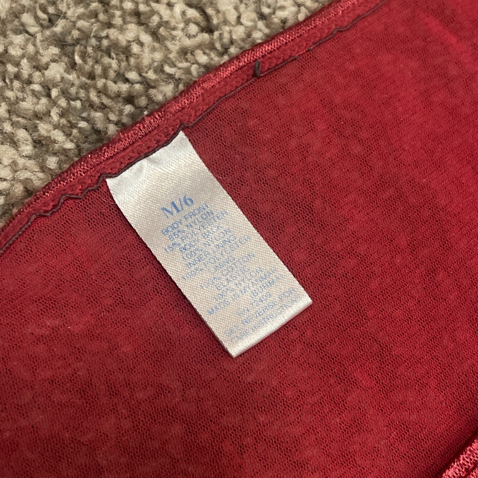 Y2K Vtg KISS LIP GLITTER Med STRING BIKINI PANTIES RED LACE SHEER SEXY VALENTINE