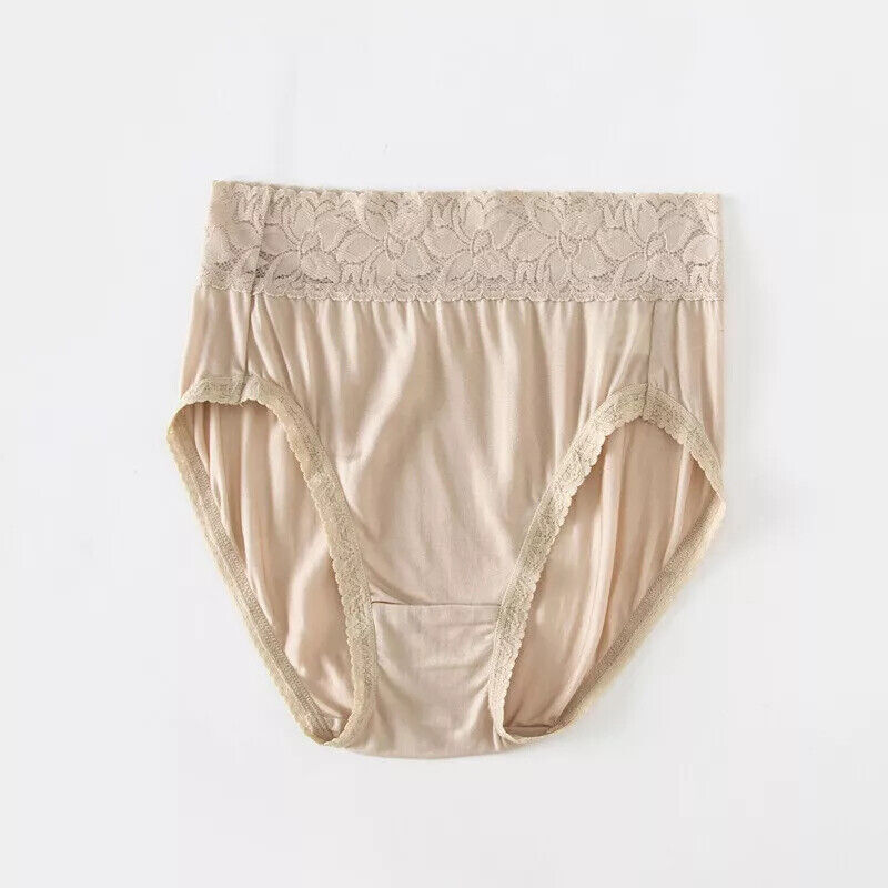2 Pairs Mulberry Silk Underwear For Women Briefs Silk Lady Panties High Waist