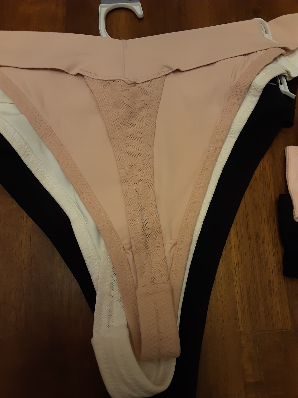 Set Of 6 Ladies Thongs~ Size 2X ~Ribbed & Smoothing ~ Tranquil & True~ NEW W/tag
