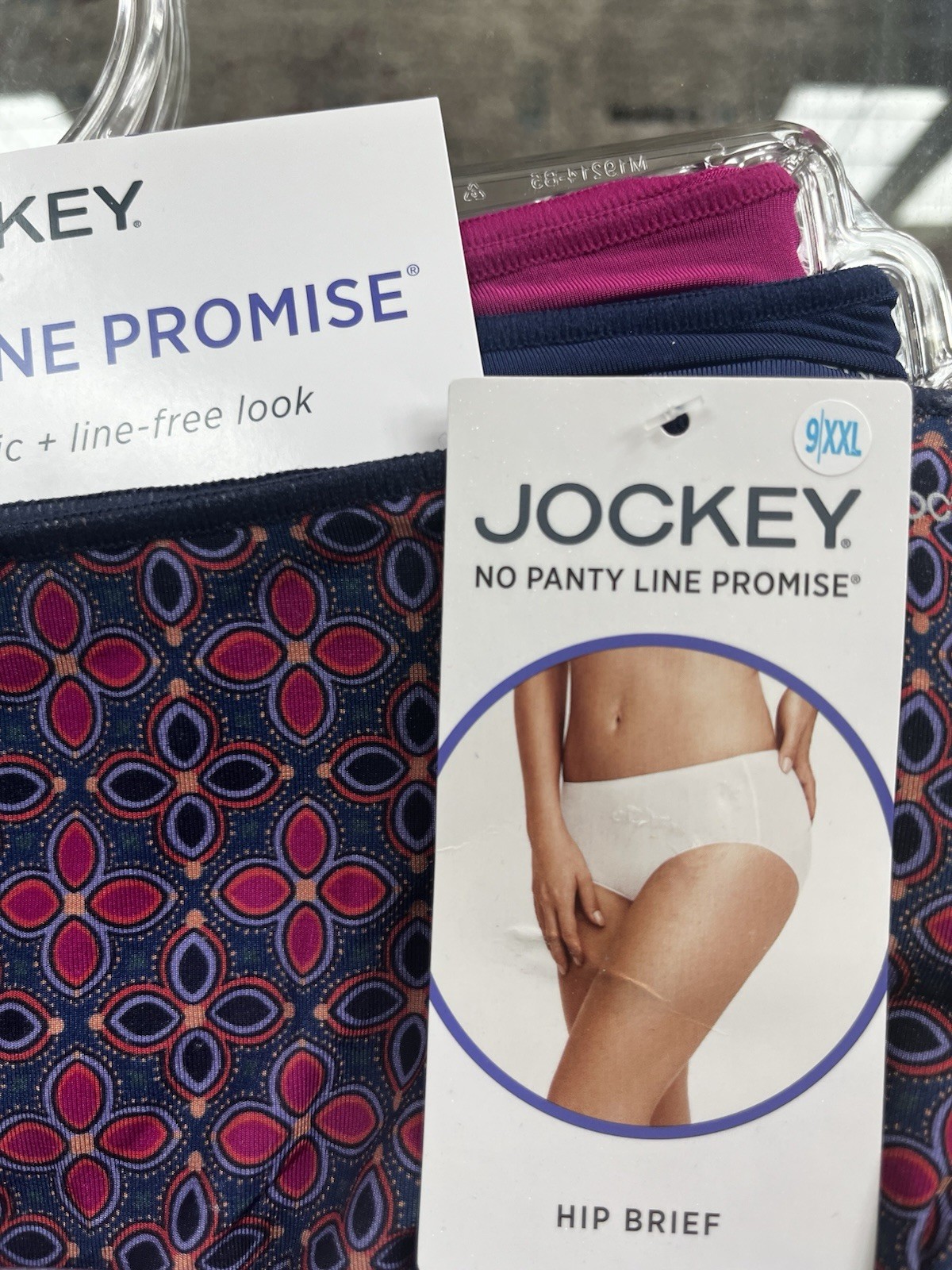 Jockey Women 3 Pairs Hip Briefs 9/2XLarge No Panty Line Style 1770 Microfiber