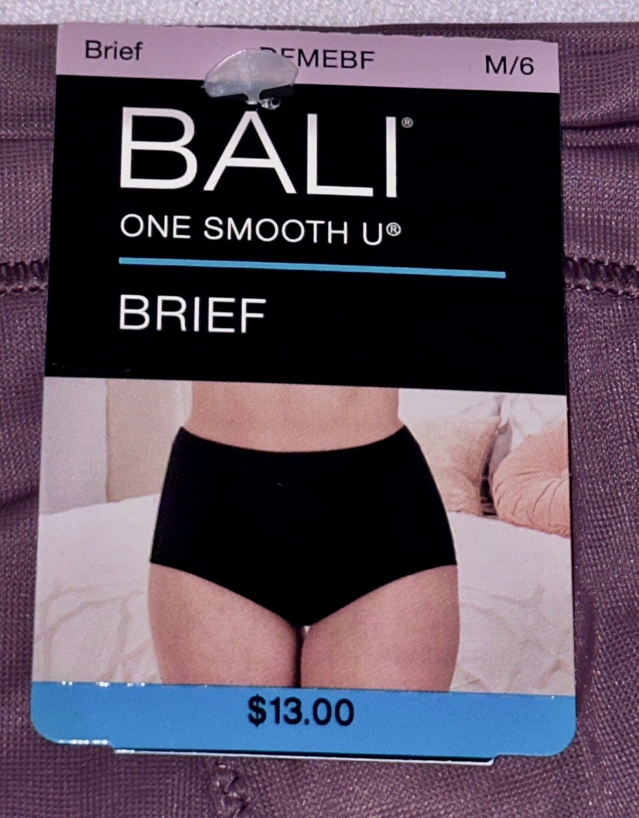 BALI One Smooth U Second Skin Micro Curra Purple Brief Panty Womens S M L XL 2XL