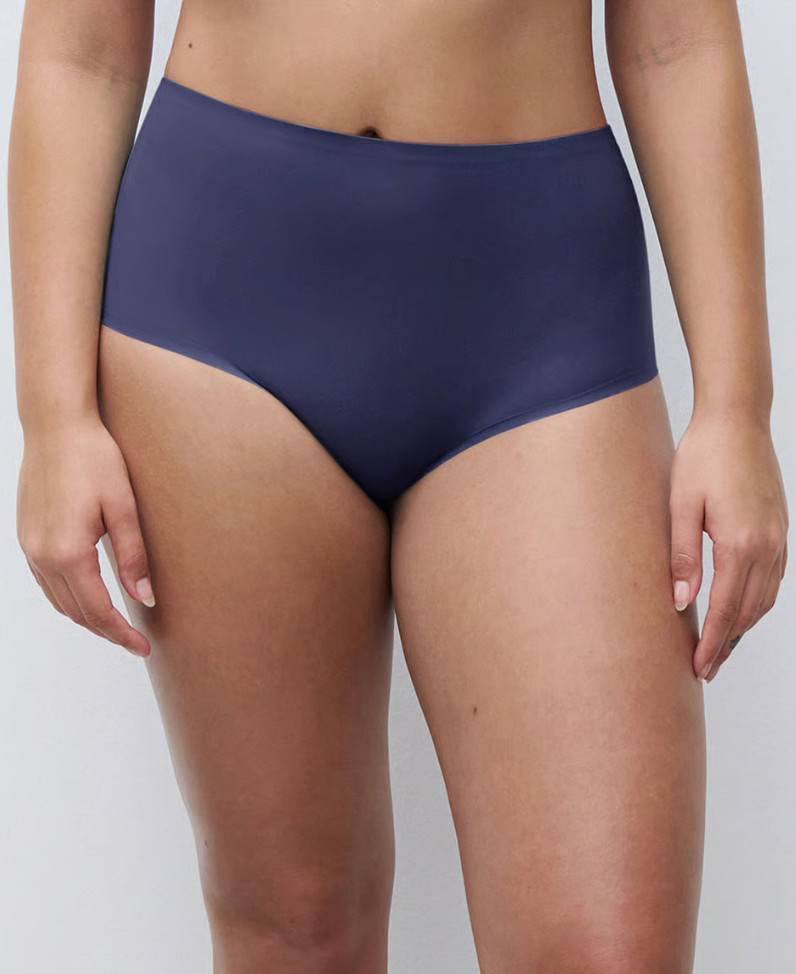 Chantelle ONE SIZE PLUS (1X-4X) SoftStretch Brief Panty 1137 NWOT Ink Purple