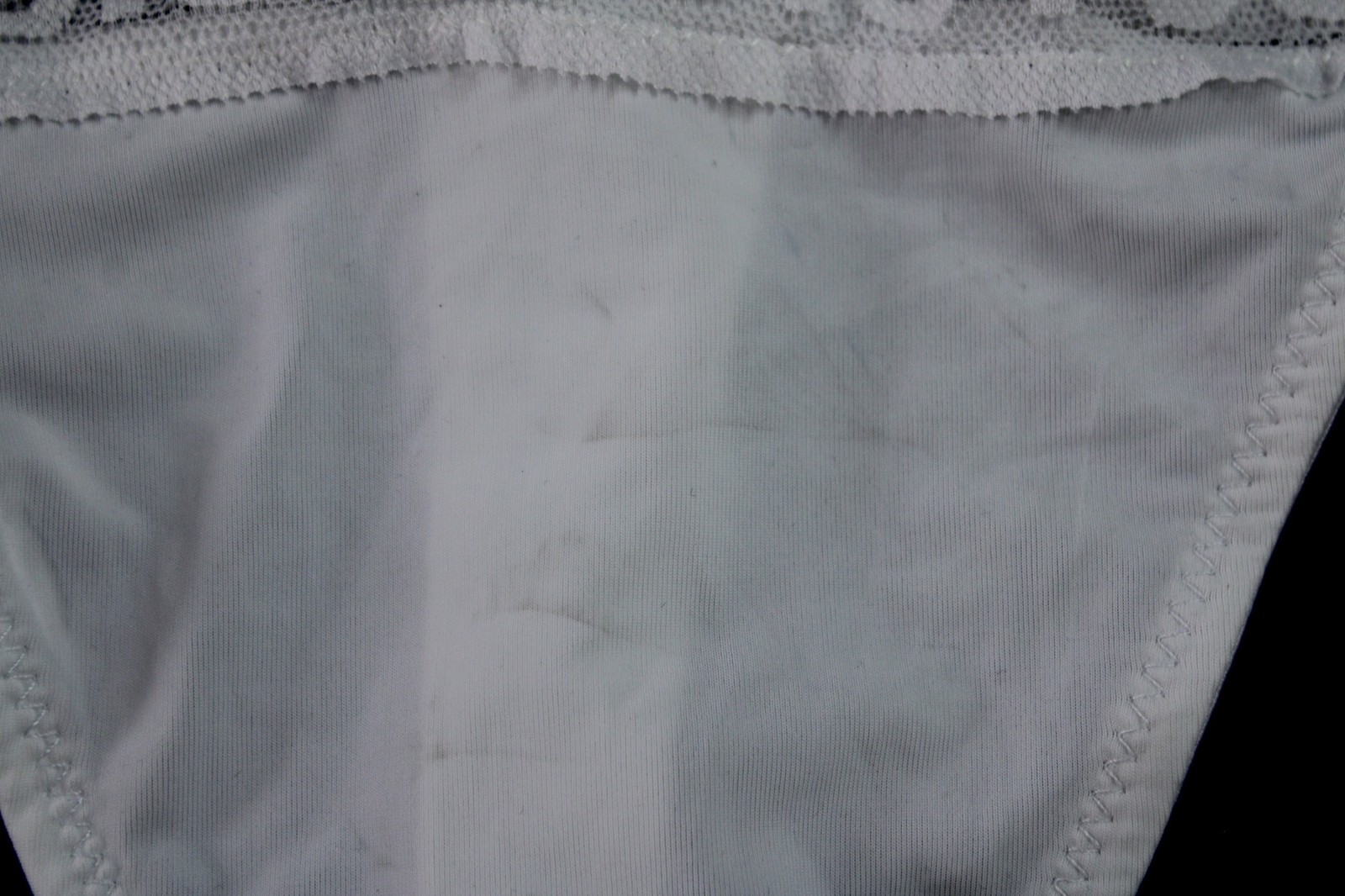 Juicy Couture Women’s Mesh Logo Waistband Stretch Thong DH3 White XL