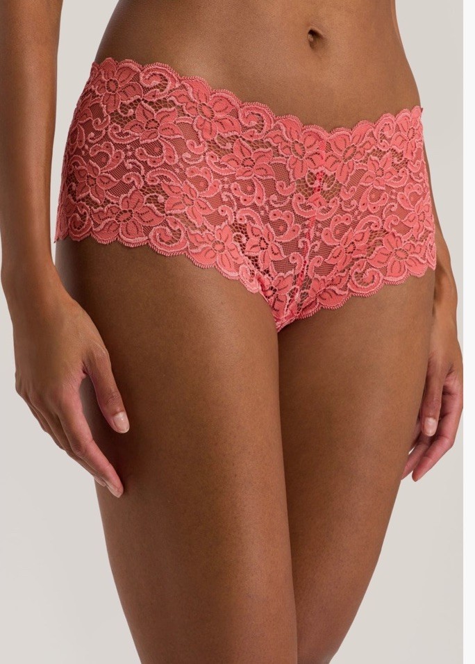 Hanro LUXURY MOMENTS BOYLEG PANTY Briefs Porcalain Rose Medium NWT $70