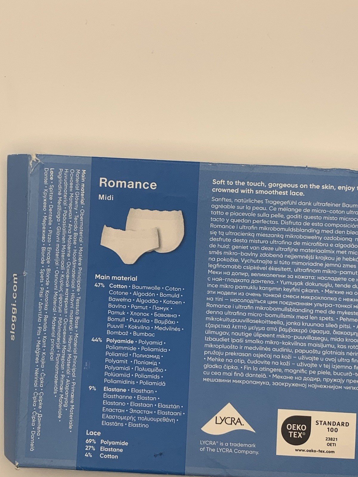Sloggi Romance Midi Knickers Soft Micro Cotton Size 12 White Freepost