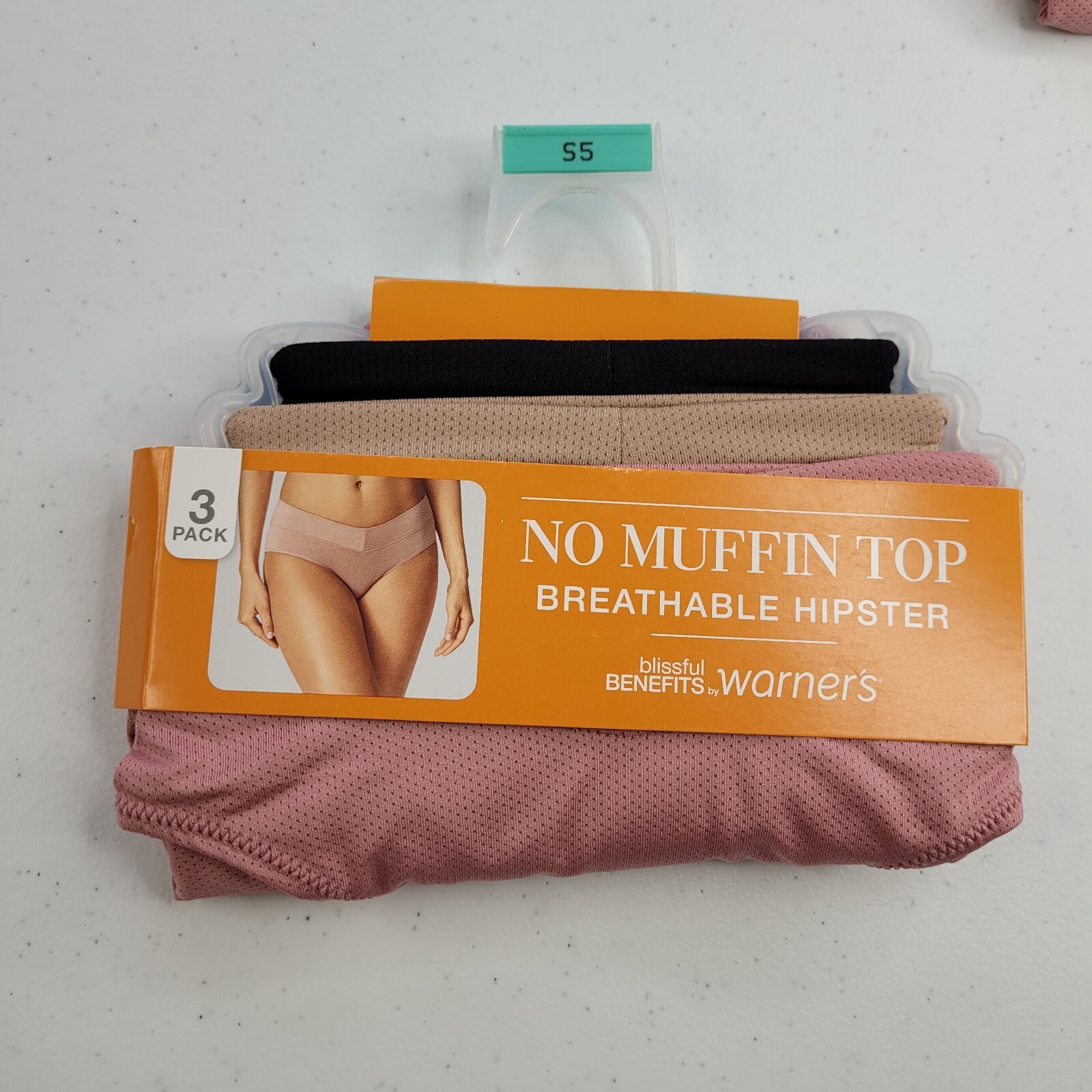 Warners No Muffin Top Breathable Hipster Underwear Womens Panties 3-Pair Small 5