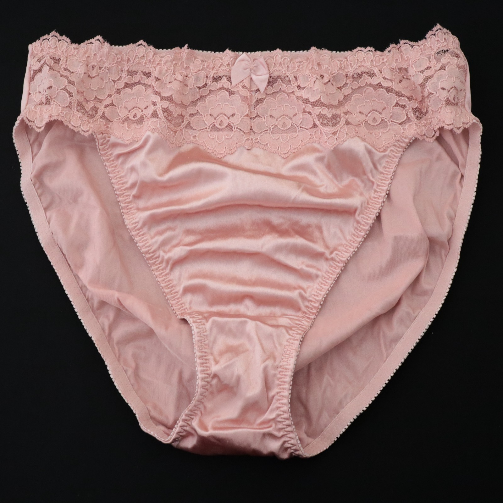 Victoria’s Secret VTG 90s Second Skin Satin Lace Brief Panty XL X-LARGE