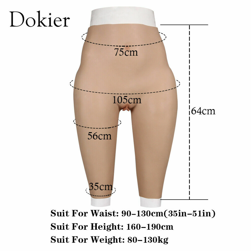 Dokier Plus Size Silicone Crossdresser Pants Hip Shaping Panties Thicken Panties