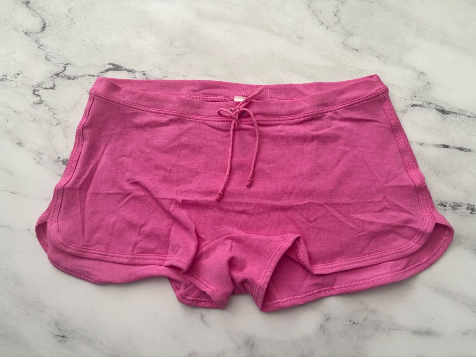 PINK Victoria’s Secret Dorm Boyshort Boy Short Panty Pink Foil Logo L 2XL