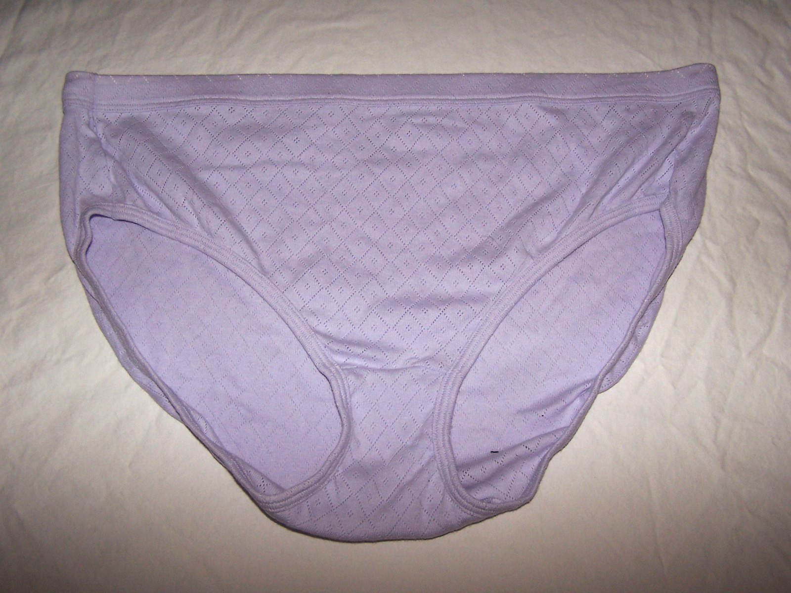 Jockey 100% Cotton Panties, Lavender Criss Cross Pattern – Size 8