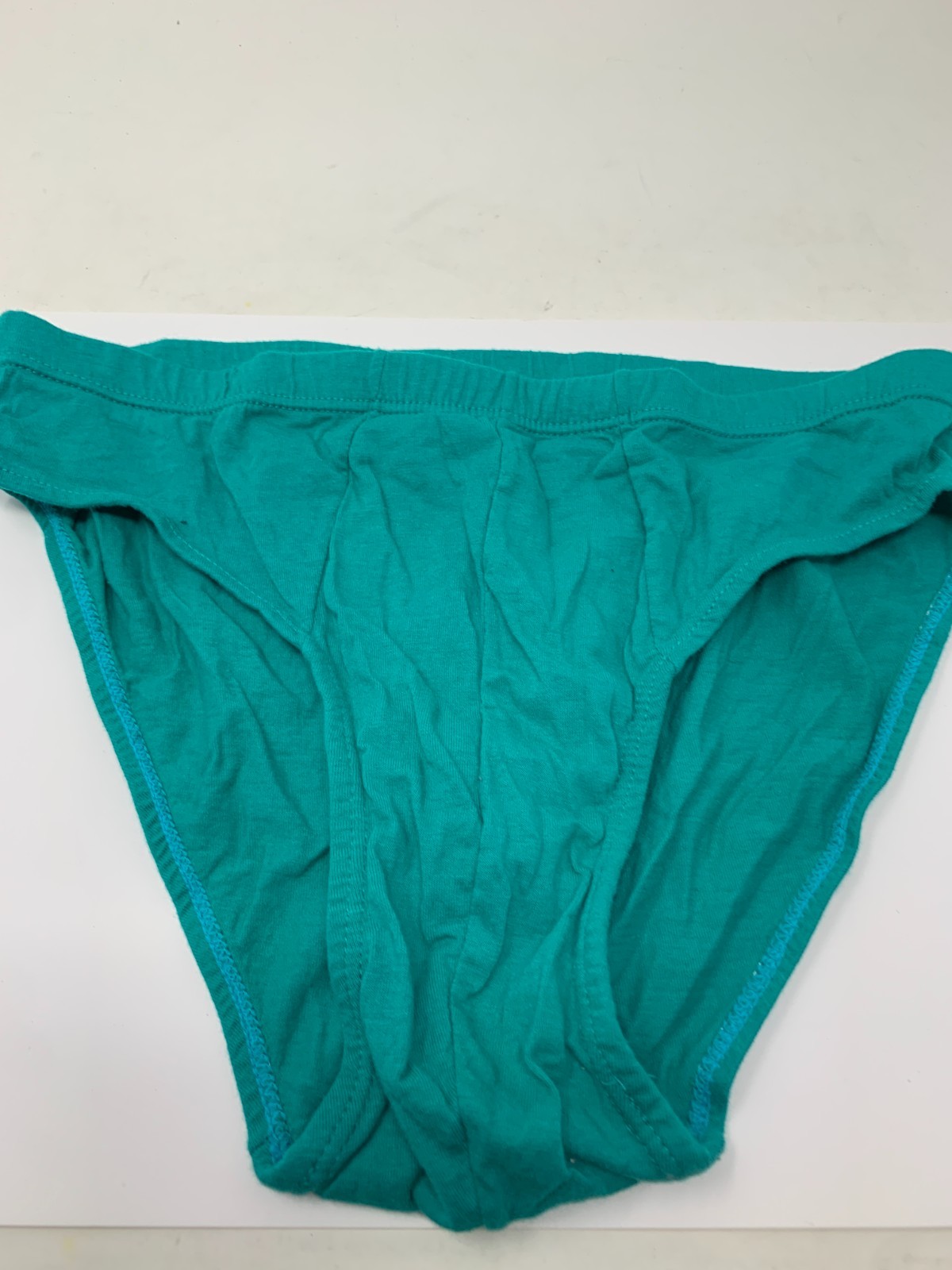 Underwear Womens Medium Teal Green 100% Cotton Elastic Waist Hipster Panties