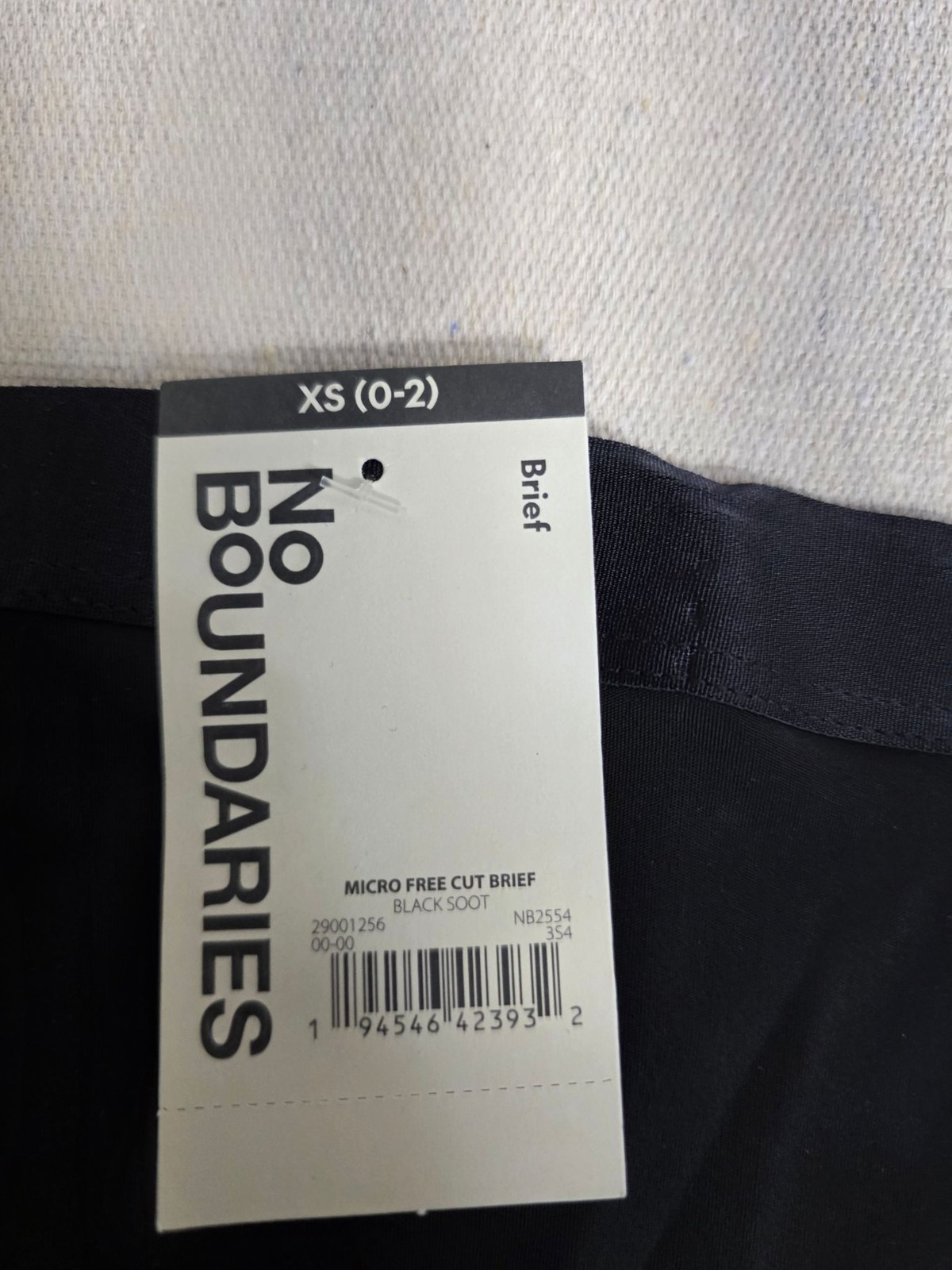 No Boundaries Womens Micro Free Cut Briefs 3 Pack Black Brown XS NB2554