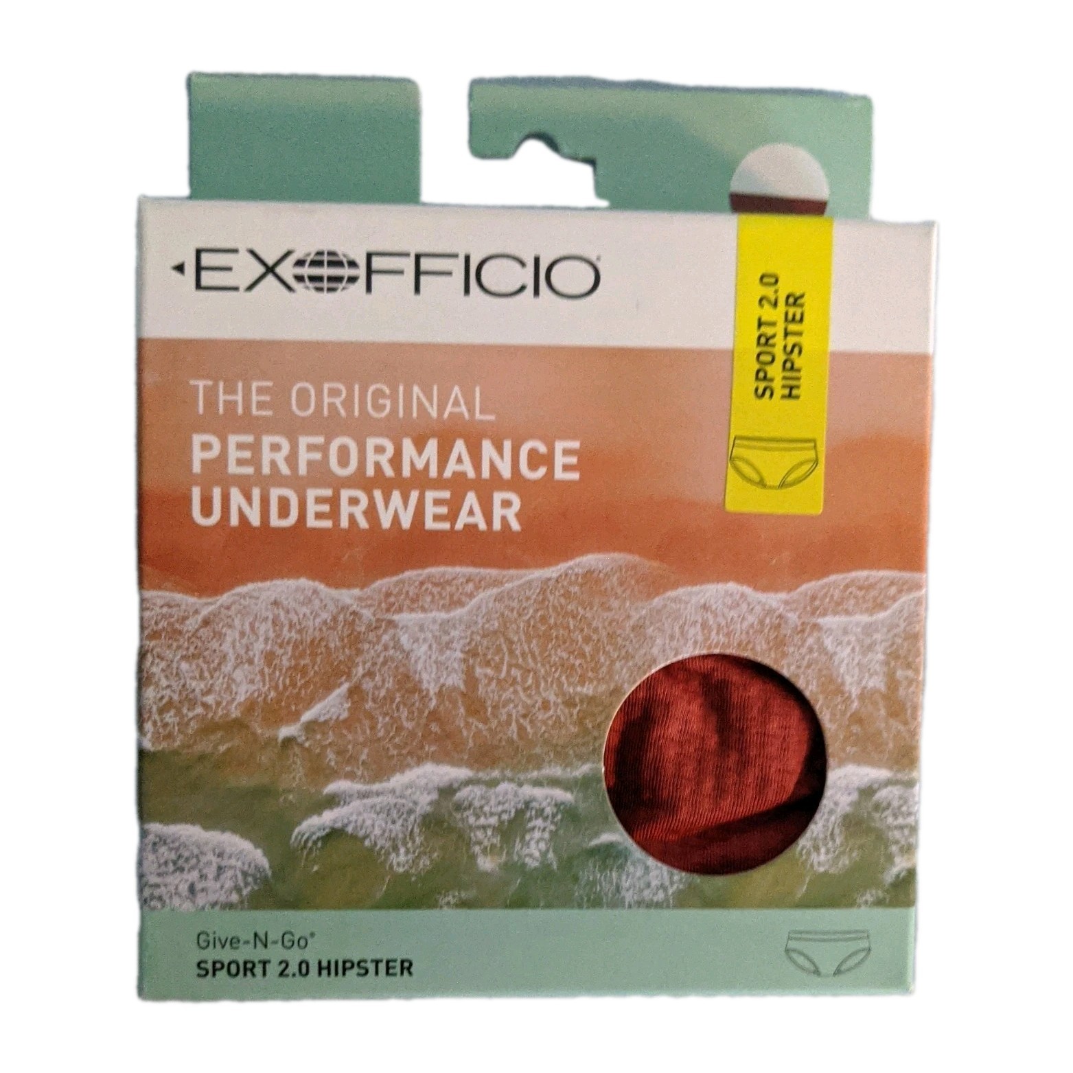 ExOfficio Give-N-Go PERFORMANCE 2.0 panties Women’s Sz XS Red HIPSTER 1 pair
