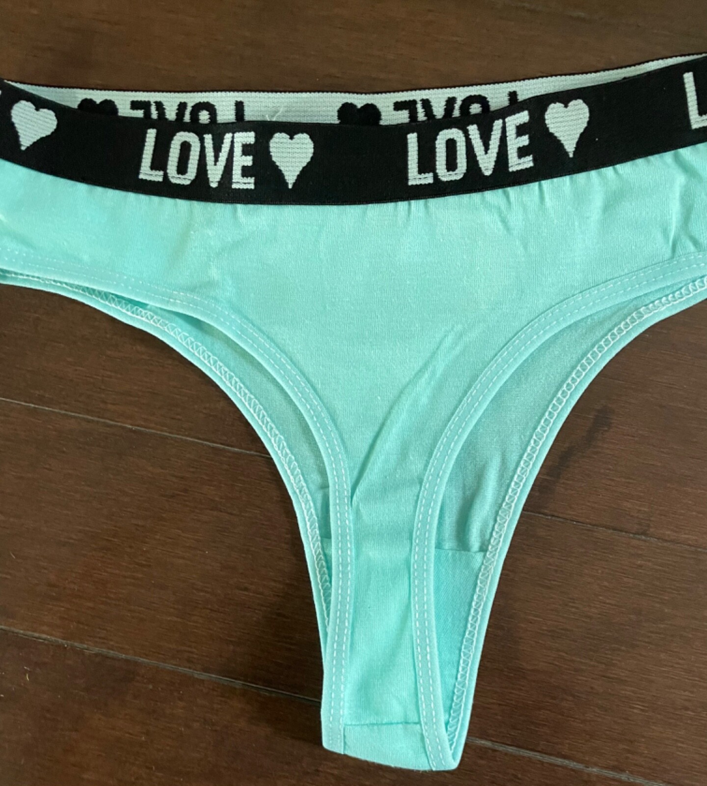 New women 6 pcs lots love cotton thong multicolor underwear panties-SML