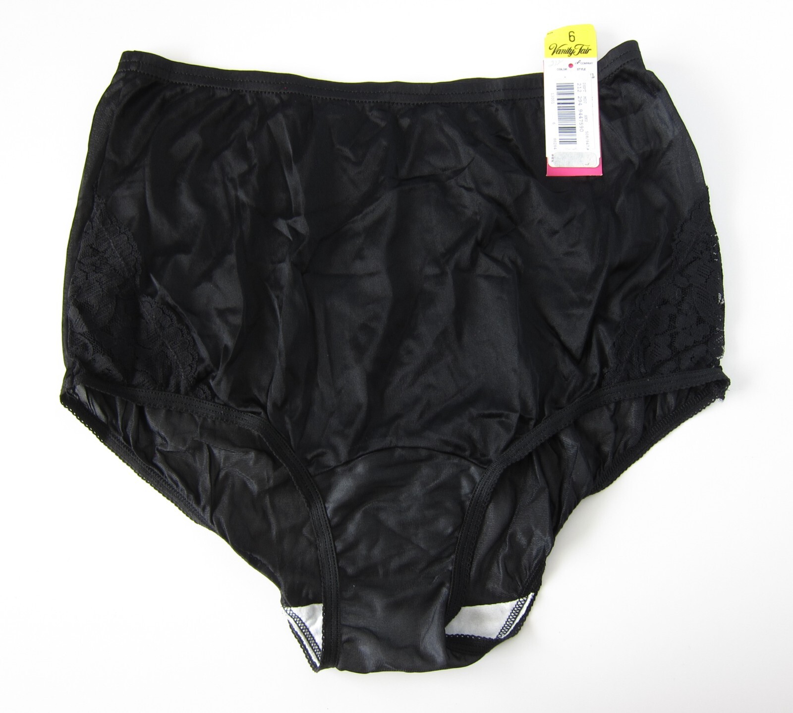 NEW Vanity Fair VTG 90s-00s Silky 100% Nylon High Cut Brief Panty MEDIUM