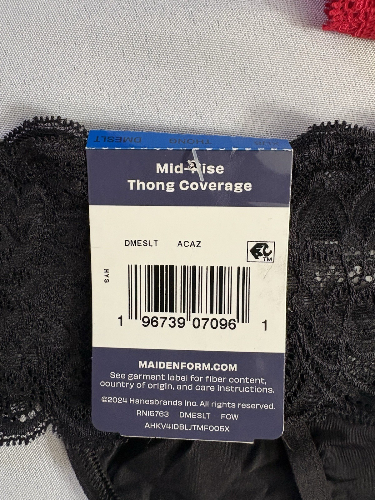 NEW Maidenform Luxurious Lace Thong Womens Xlarge DMESLT 2 Pair Maidenform Thong