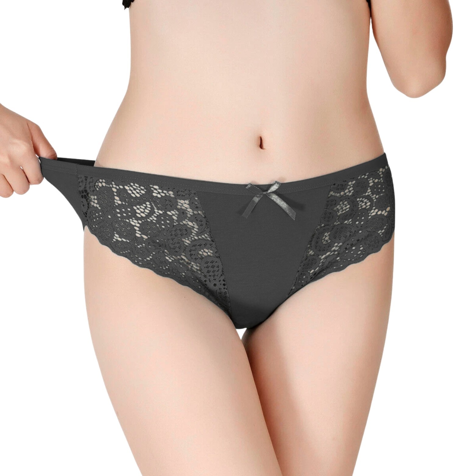 5 Pack Womens Sexy Knickers Underwear Ladies Lace Panties Seamless Briefs Pants