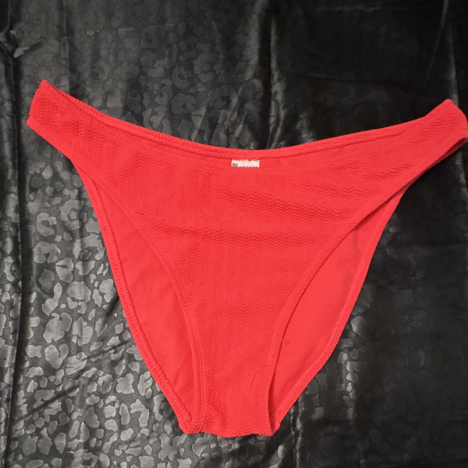 No Boundaries Women’s Bikini Panties Red Solid XL (16-18) Poly/Spandex