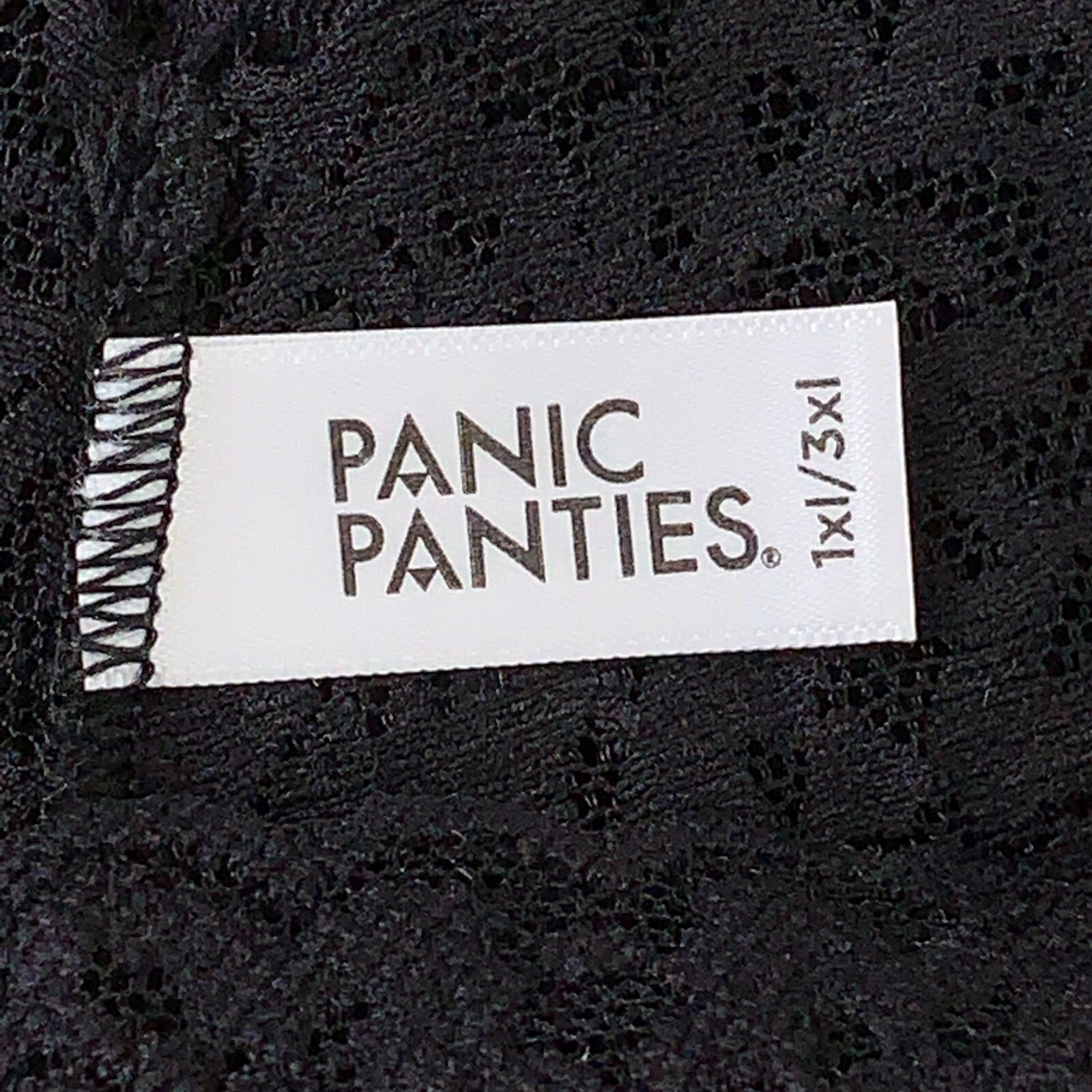 Lot of 2 Panic Panties Women’s Size 1XL/3XL Black Stretch Lace Thong Panties New