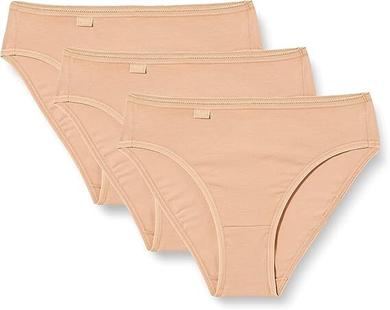 Sloggi 10167192 3 Pack 24/7 Cotton Tai Briefs Knickers Pants, Brush Size 16