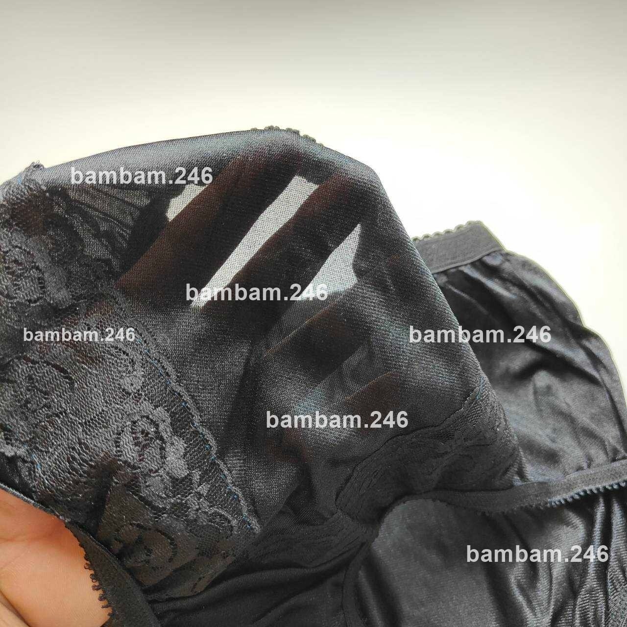 Women’s Lace Panties Sexy Underwear Size L Hips 34″-44″ Black Color Bikini Light