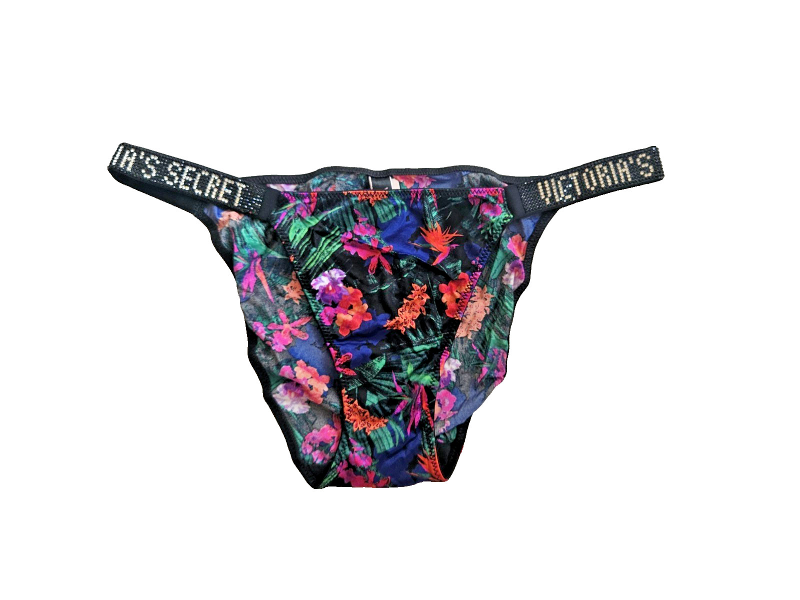 New Victoria Secret Panty Shine Strap Bikini Panties Size: Large