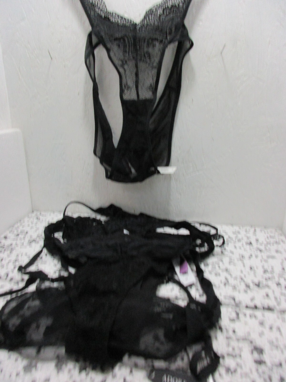 Adore Me Women’s Thong Pantie 6 Pairs Assorted Black Size Medium NWOT!!