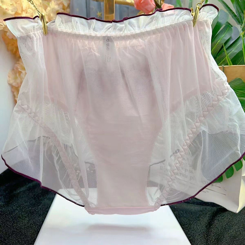 Japanese Princess Girls Lady Underwear Mesh Panties Briefs Lolita Cute Underpant