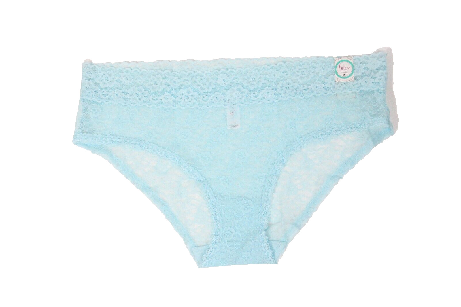 Flirtitude Cheeky Panty New Women XXL Lace Underwear jcpenney Blue