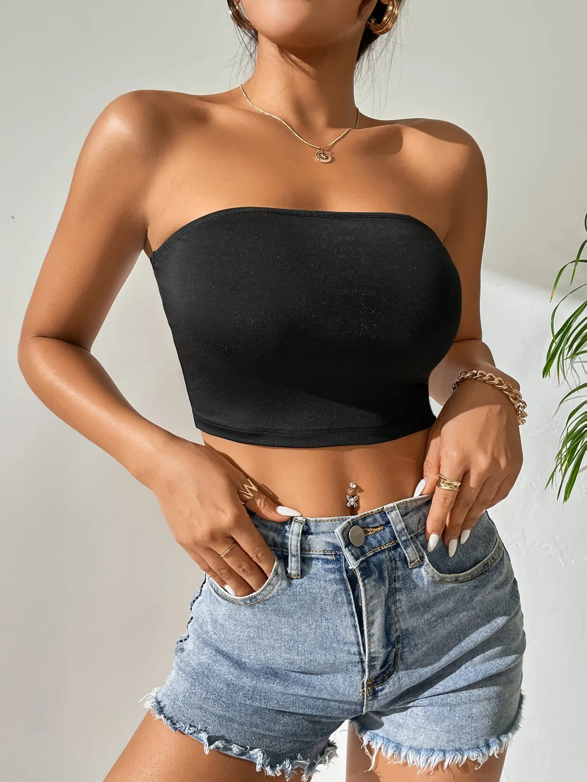 Plus-size seamless ice silk top breast women spring summer thin breathable sexy