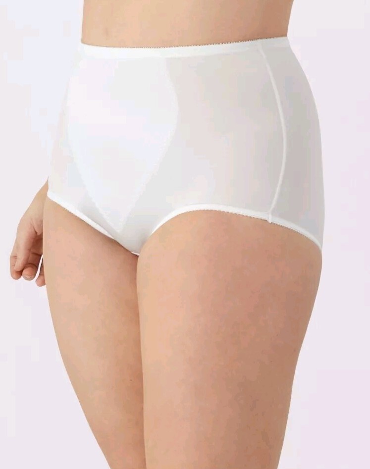 NEW! Women’s 2-Pack Bali Tummy Firm Control Shaping Brief Panty x710 – White L