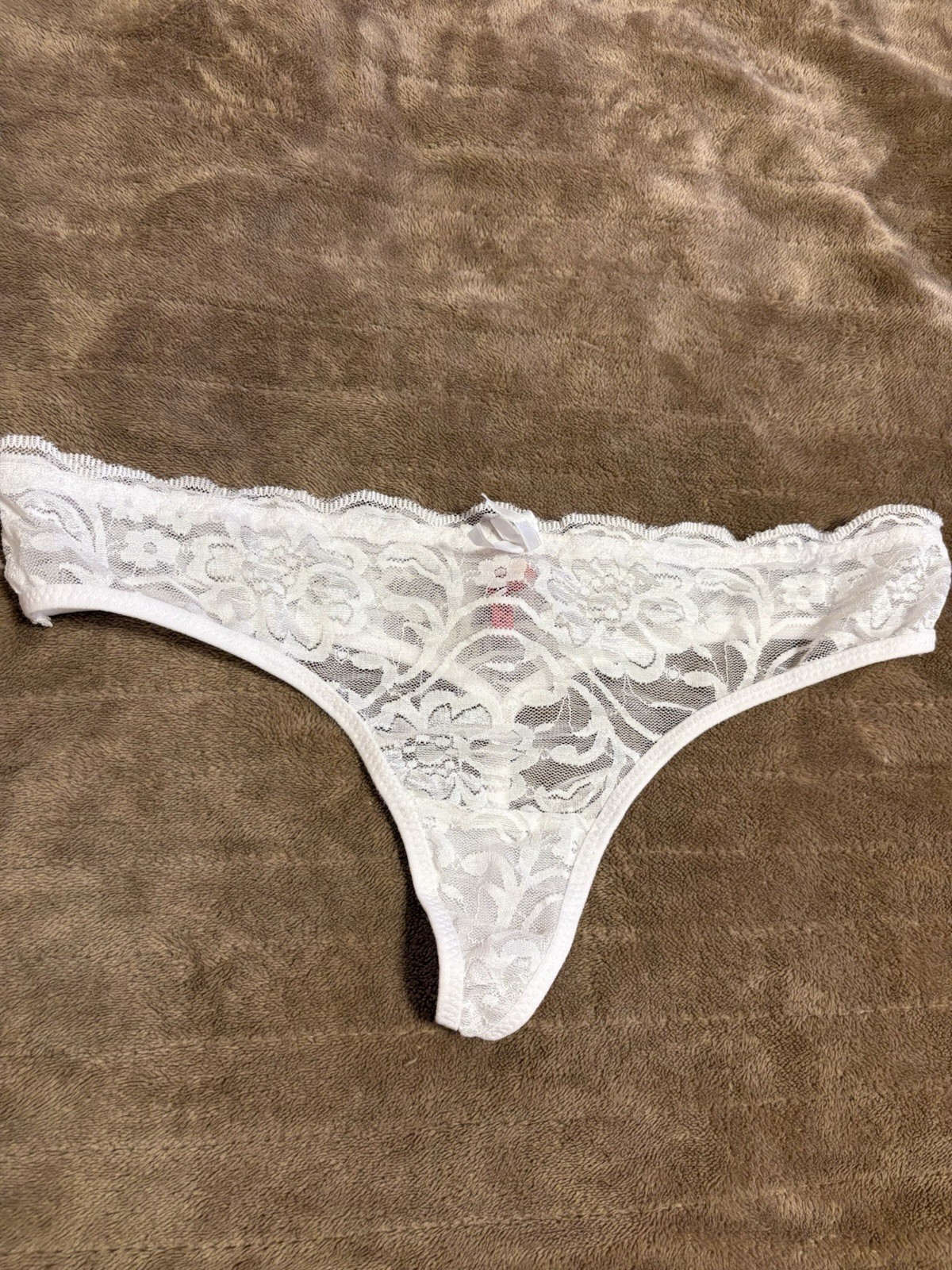 White Lace Thong New Rue 21 Stretchy Xl