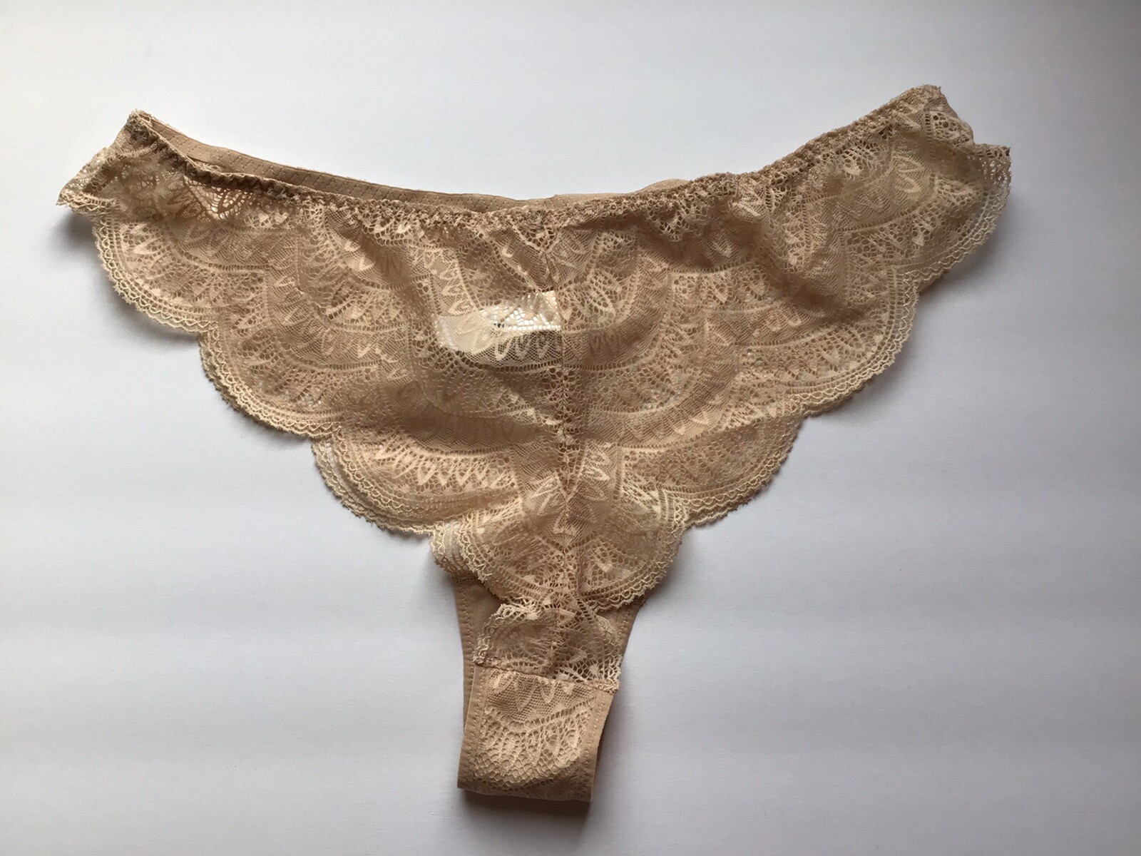 Simone Perele Karma Tanga Thong 12V710 Luxury Lingerie, Peau Rose Sz 6, 5