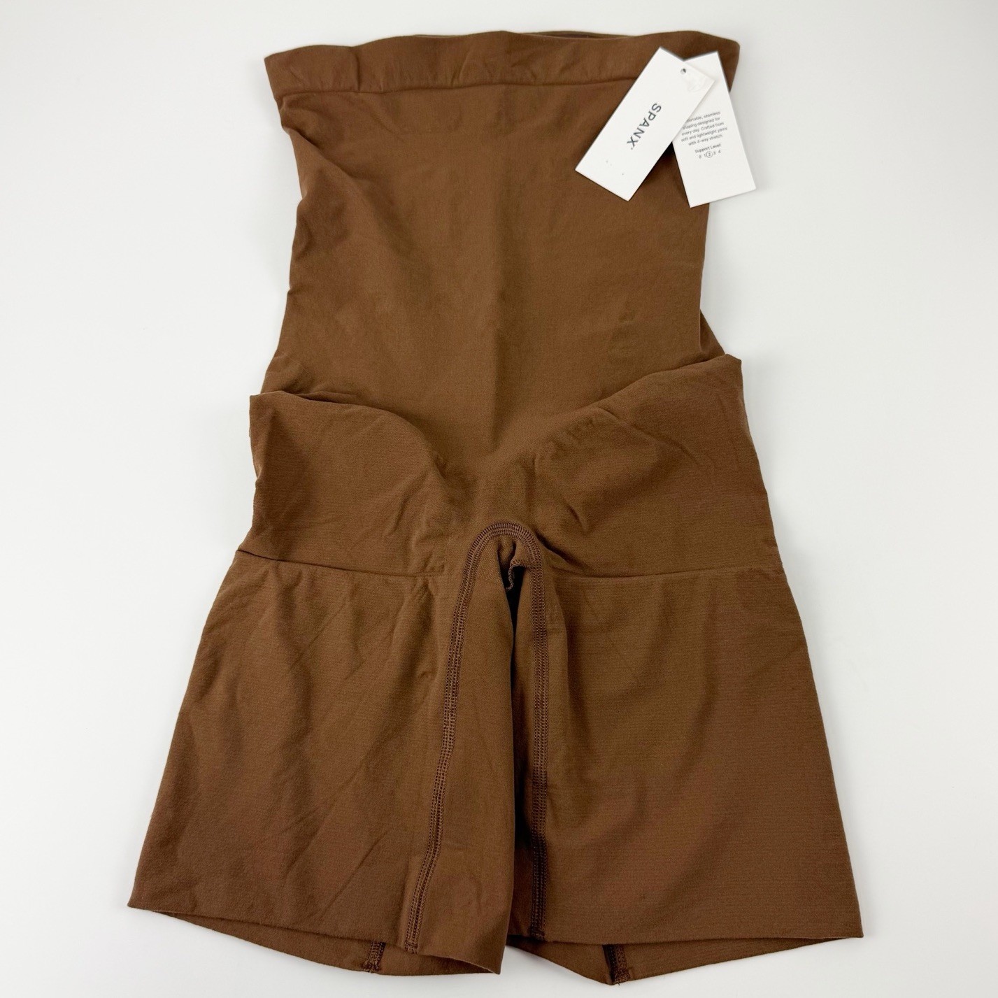 Spanx Power High Waisted Mid Thigh Short Womens XL Brown 10398R Shaper NWT NEW