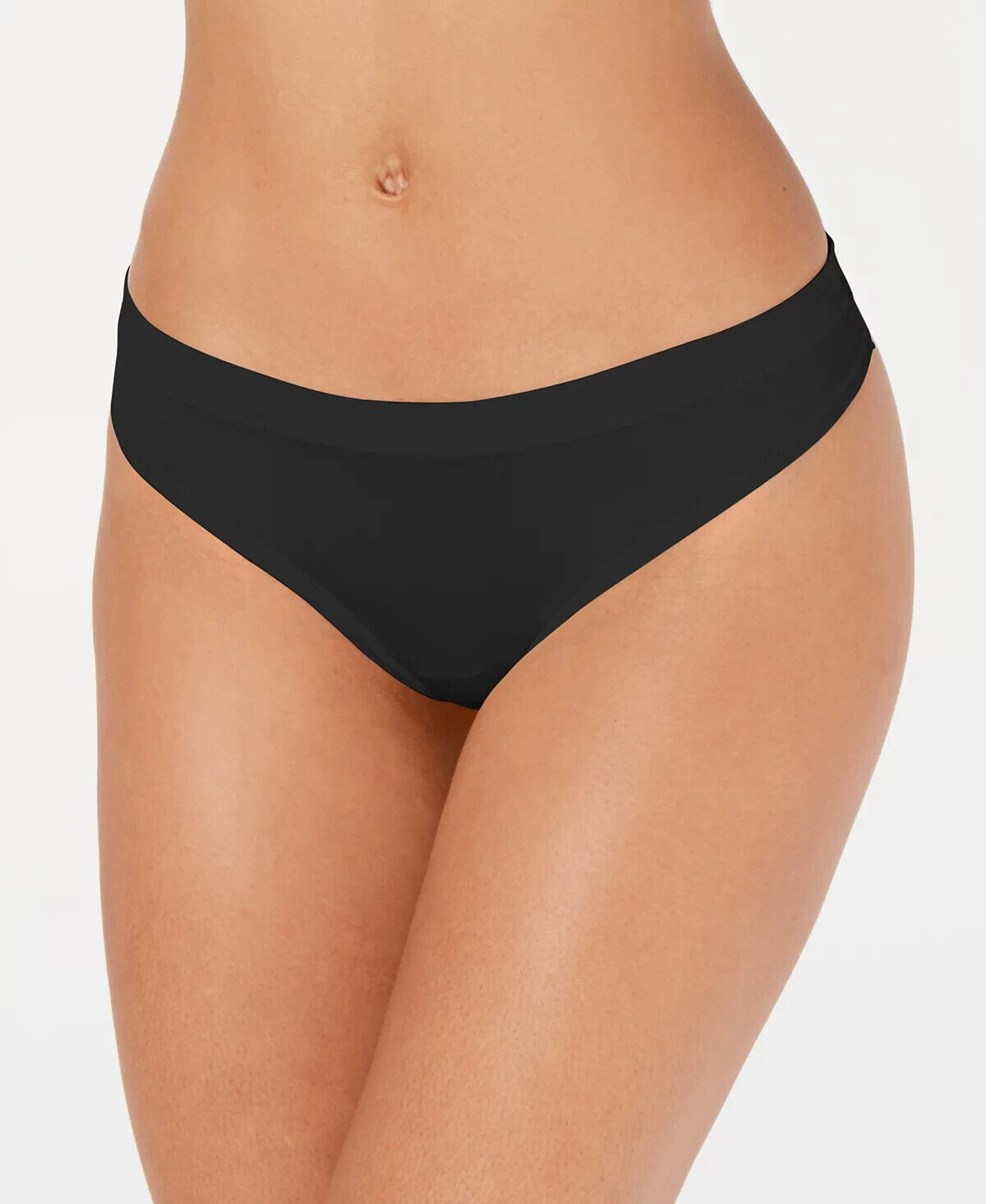 Alfani Womens Ultra Soft Mix-and-Match Thong Underwear, Black, Large